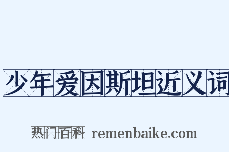 少年爱因斯坦近义词是什么意思的图片